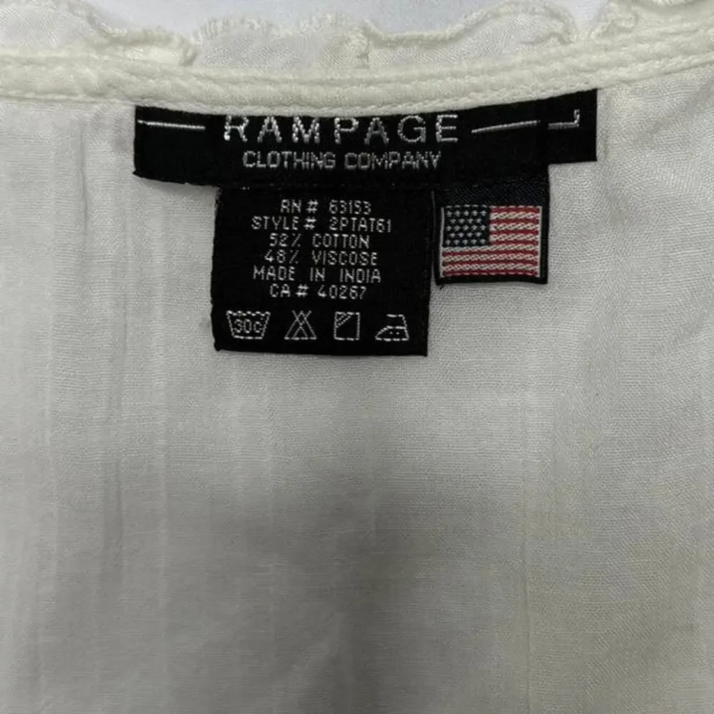 Rampage Clothing Long Sleeve Cottage Core Coquette Casual Top Lightweight Small - Picture 4 of 4